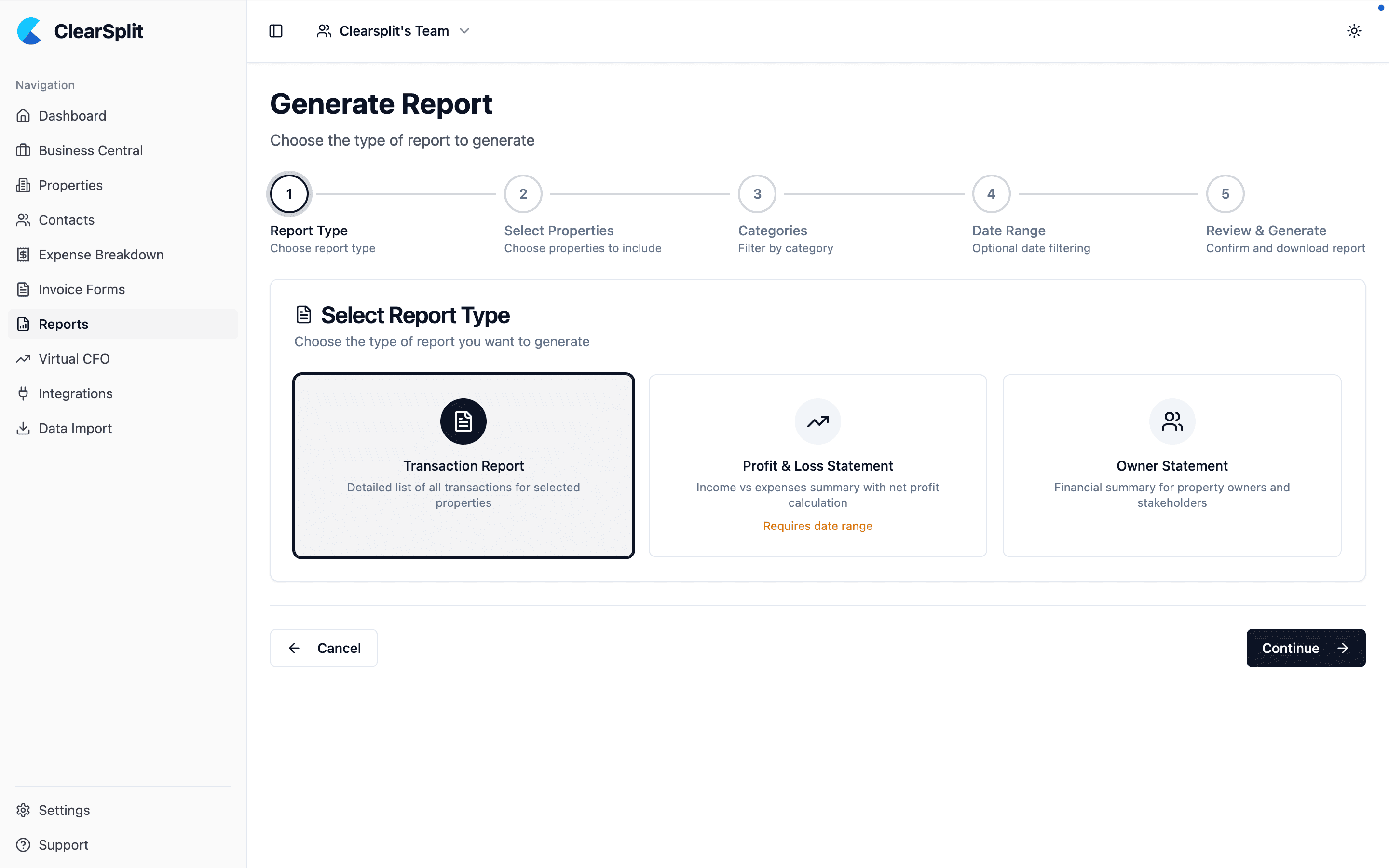 ClearSplit product overview